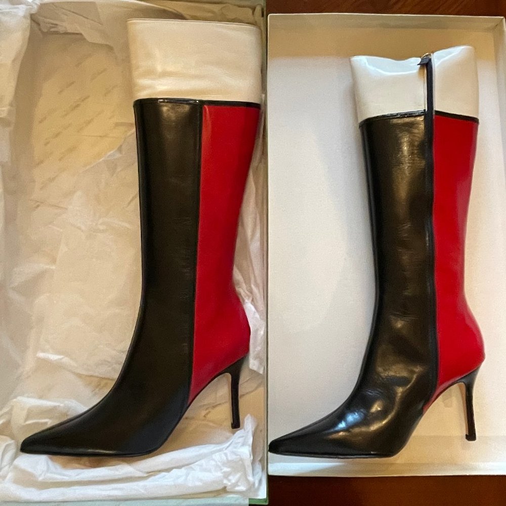 Kate Spade Looker Colorblock Boots Size 7 1/2